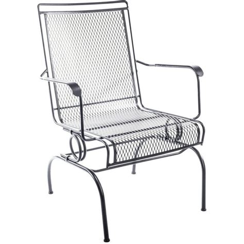 Arlington House Wrought Iron Outdoor Action Dining Chair, 